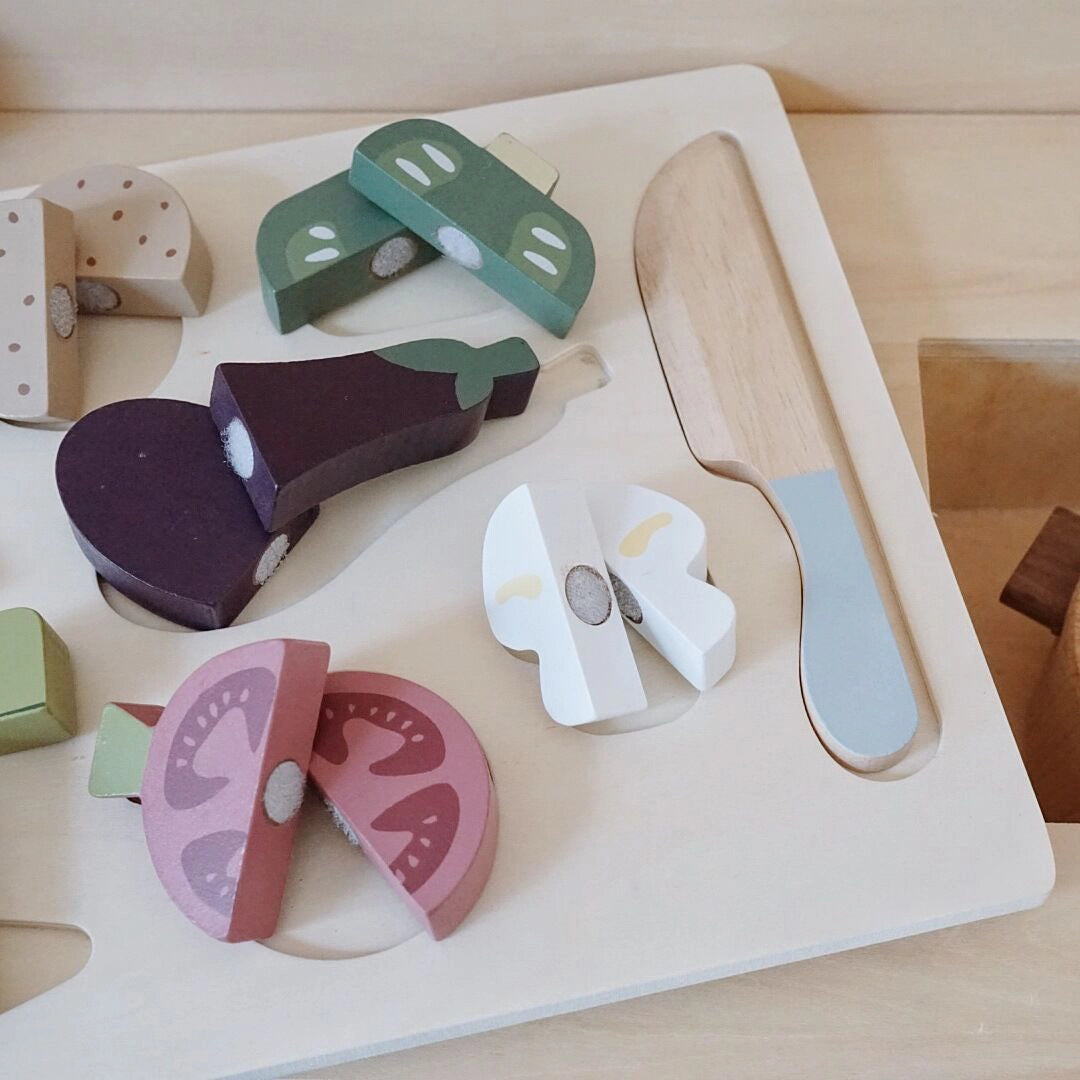 Wooden Fruit Cutting Play Set