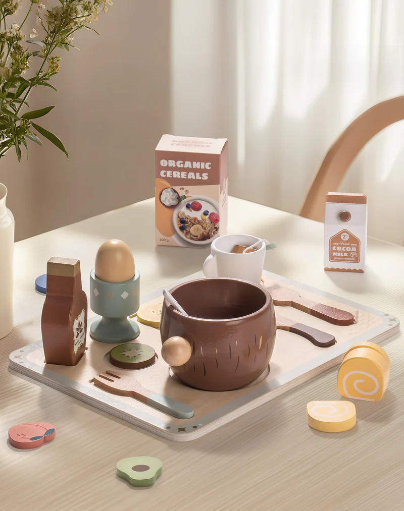 31-teiliges Spiellebensmittelset aus Holz