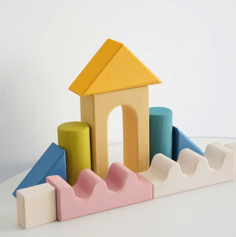 Wooden Castle Stacker – 6-Piece Montessori Toy