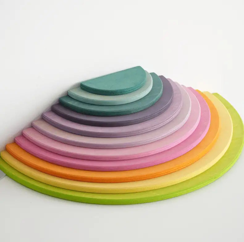Wooden Rainbow Stacker – Large Montessori Toy