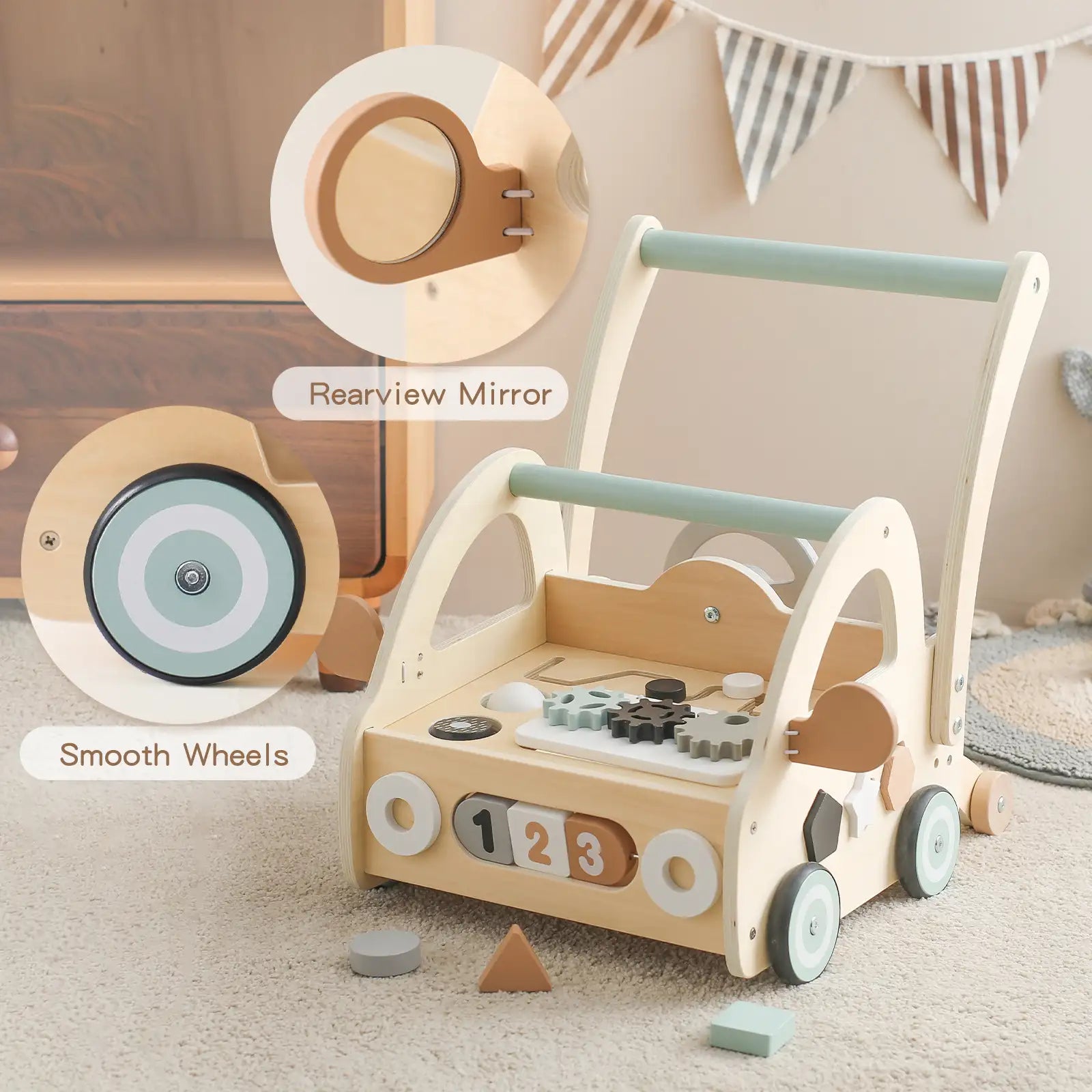 Trotteur en bois pour bébé Forest Friends