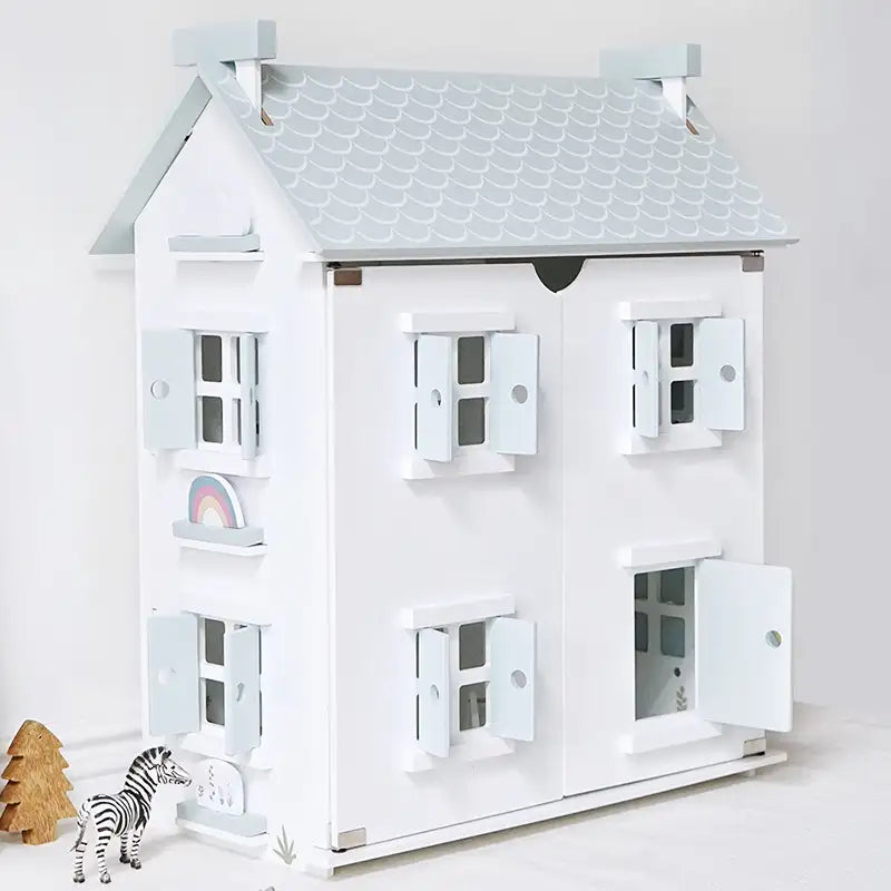 Lunamoa Wooden Dollhouse Playset
