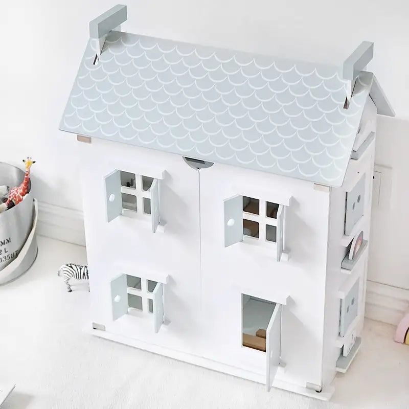 Lunamoa Wooden Dollhouse Playset