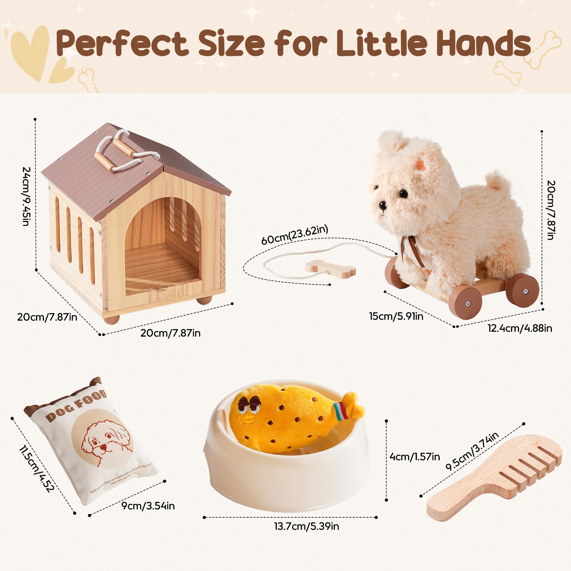 Pull Dog Toy for Toddlers