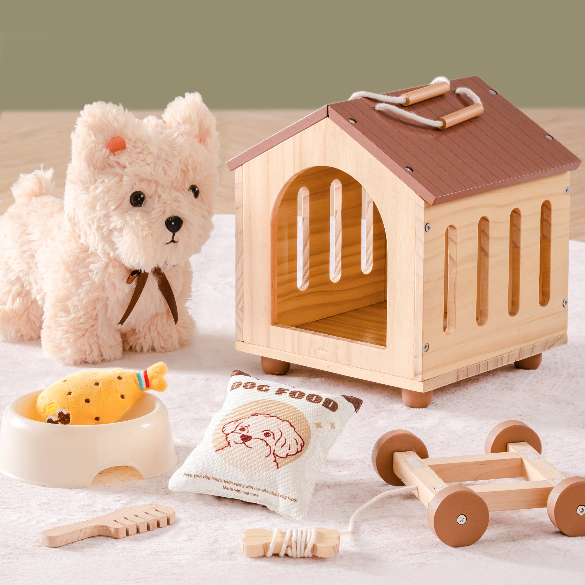 Pull Dog Toy for Toddlers