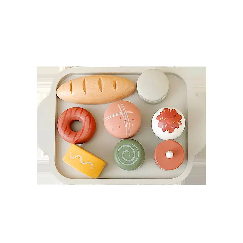Jeu de pâtisserie en bois pour cuisine d'enfants