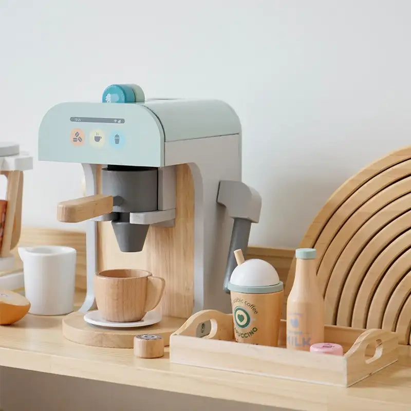 Machine à café en bois