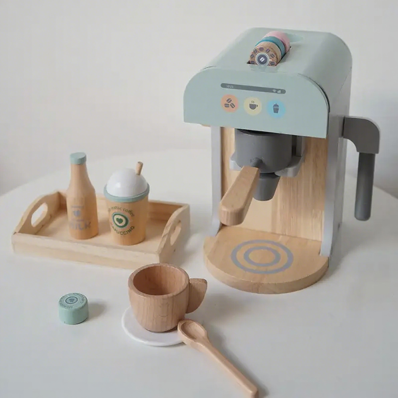 Machine à café en bois