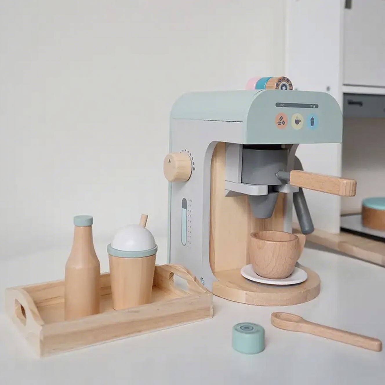Machine à café en bois