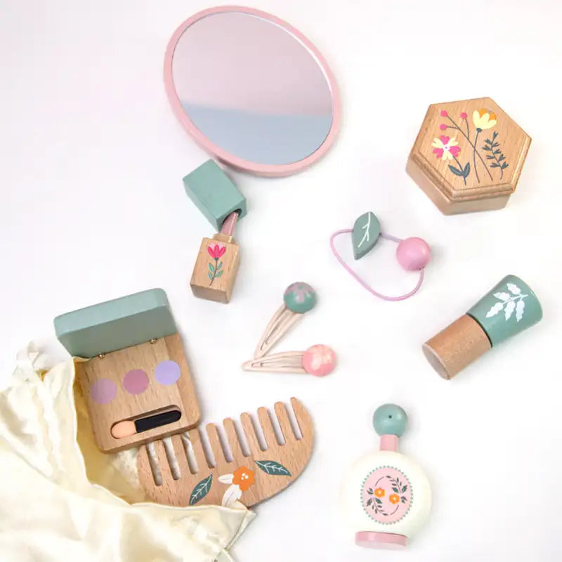 Kit de maquillage en bois pour filles