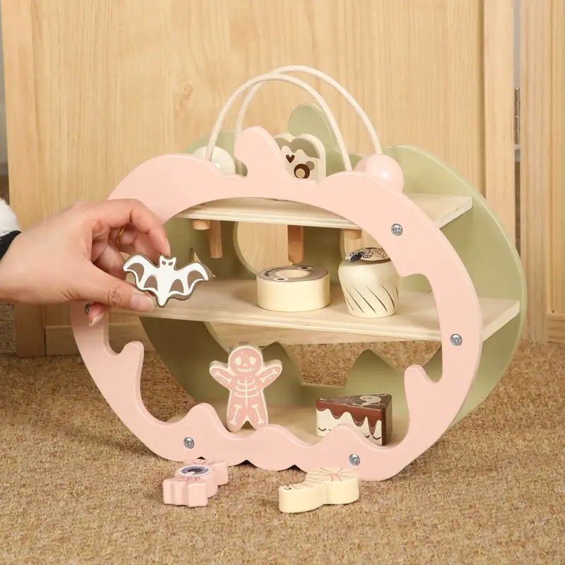 Jouet en bois pour le dessert du thé de l'après-midi pour les tout-petits