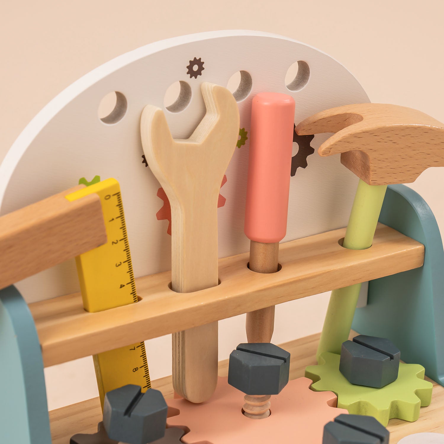 Mini Wooden Tool Workbench Set