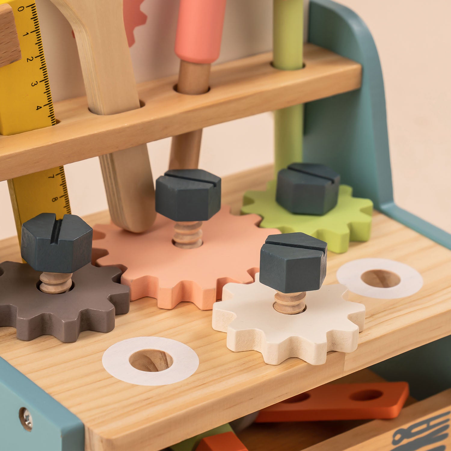Mini Wooden Tool Workbench Set