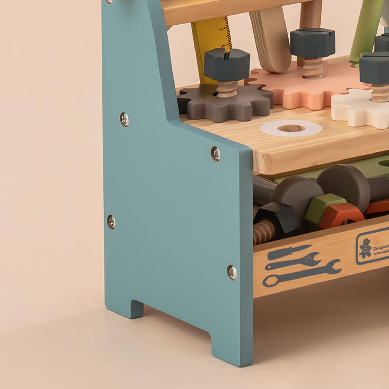 Mini Wooden Tool Workbench Set