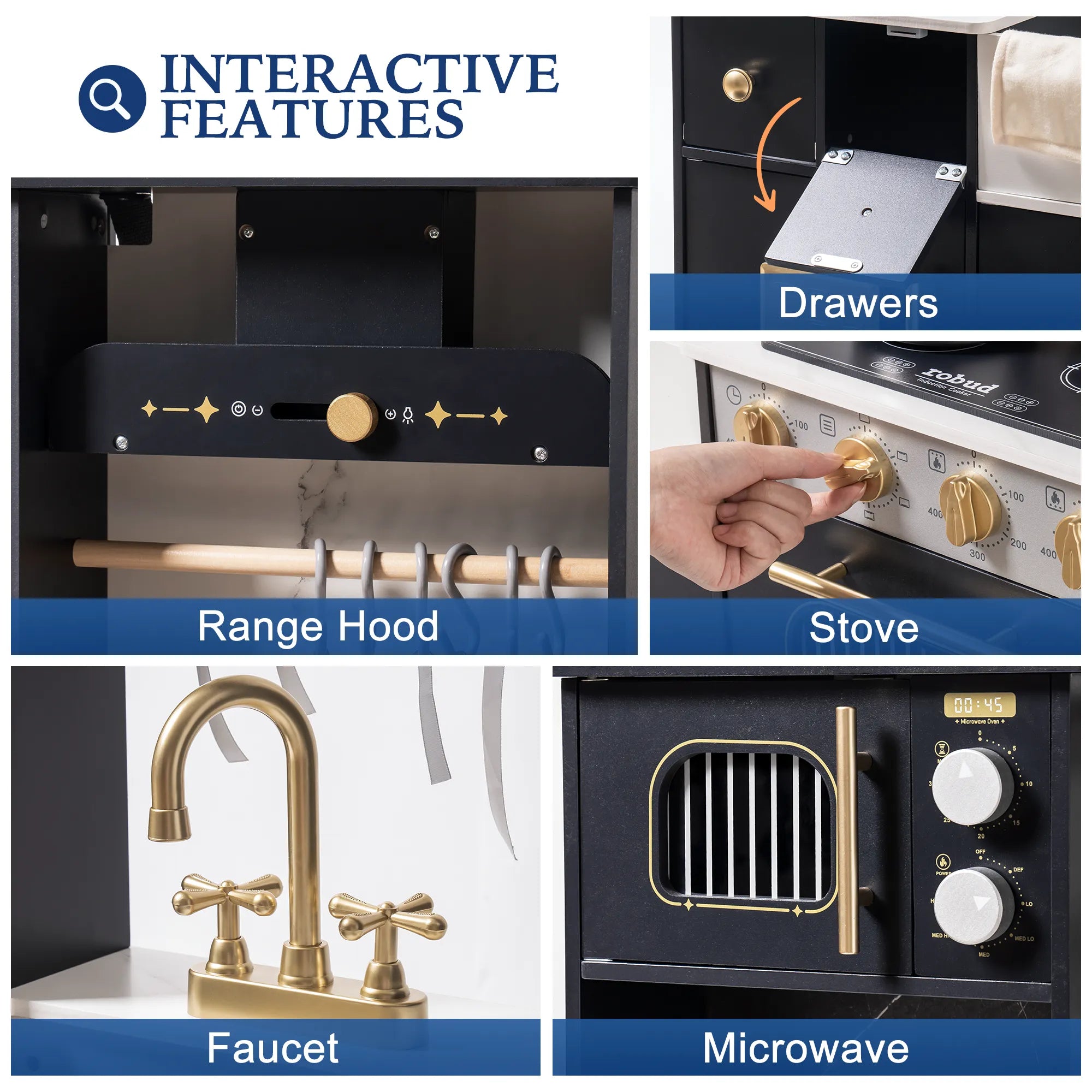 Realistisches Spielzeug-Set aus Holz