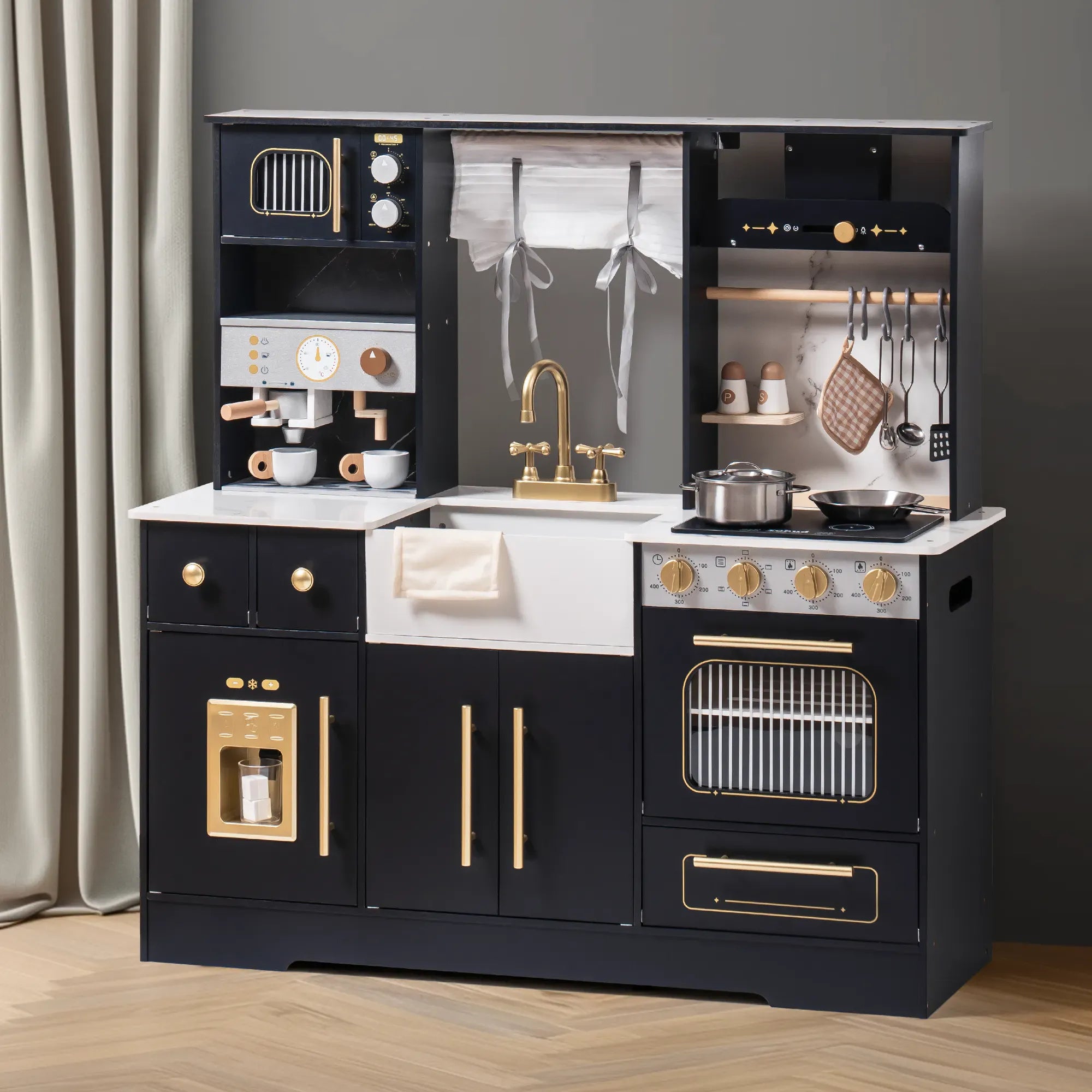 Realistic Wooden Pretend Playset