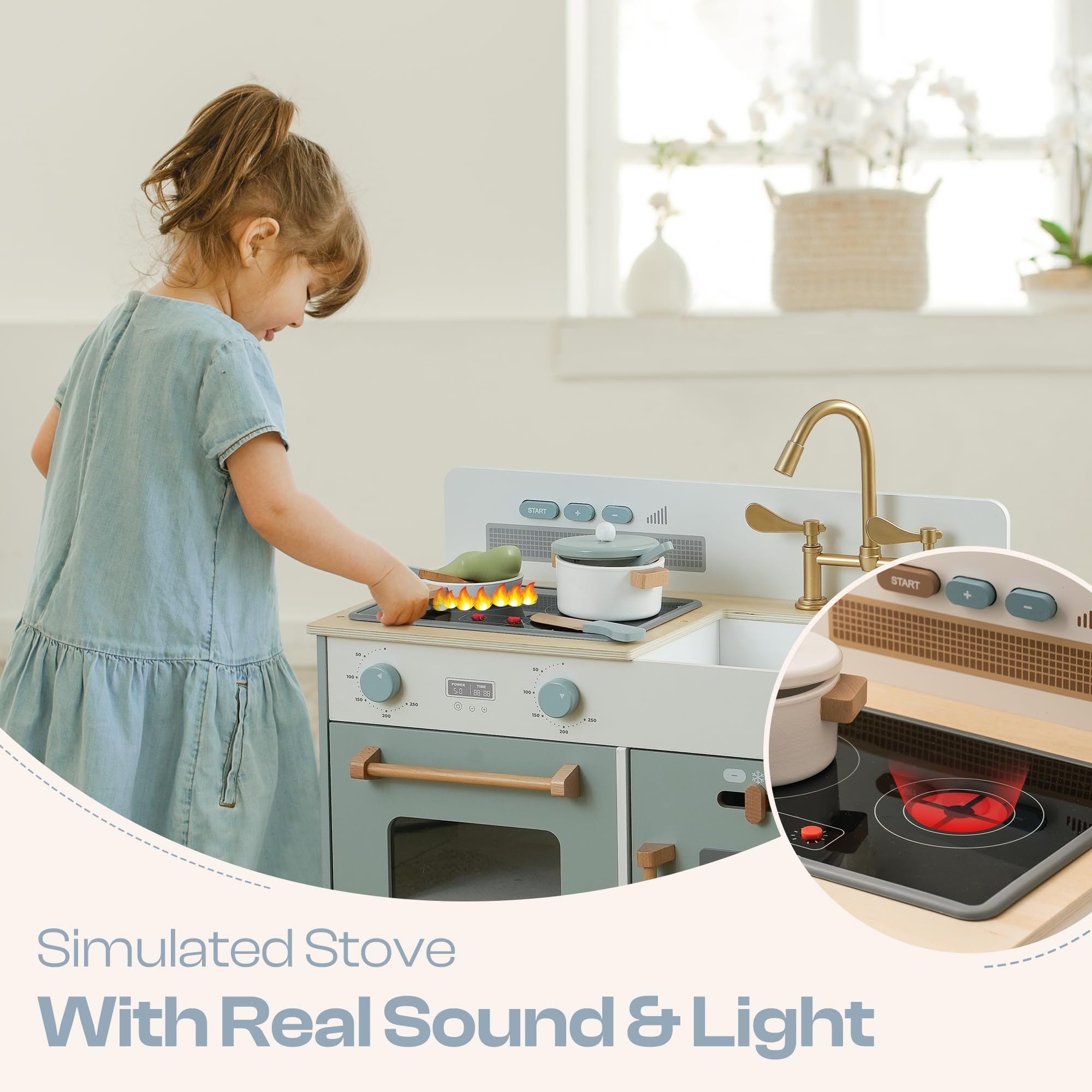 Montessori Wooden Toy Kitchen