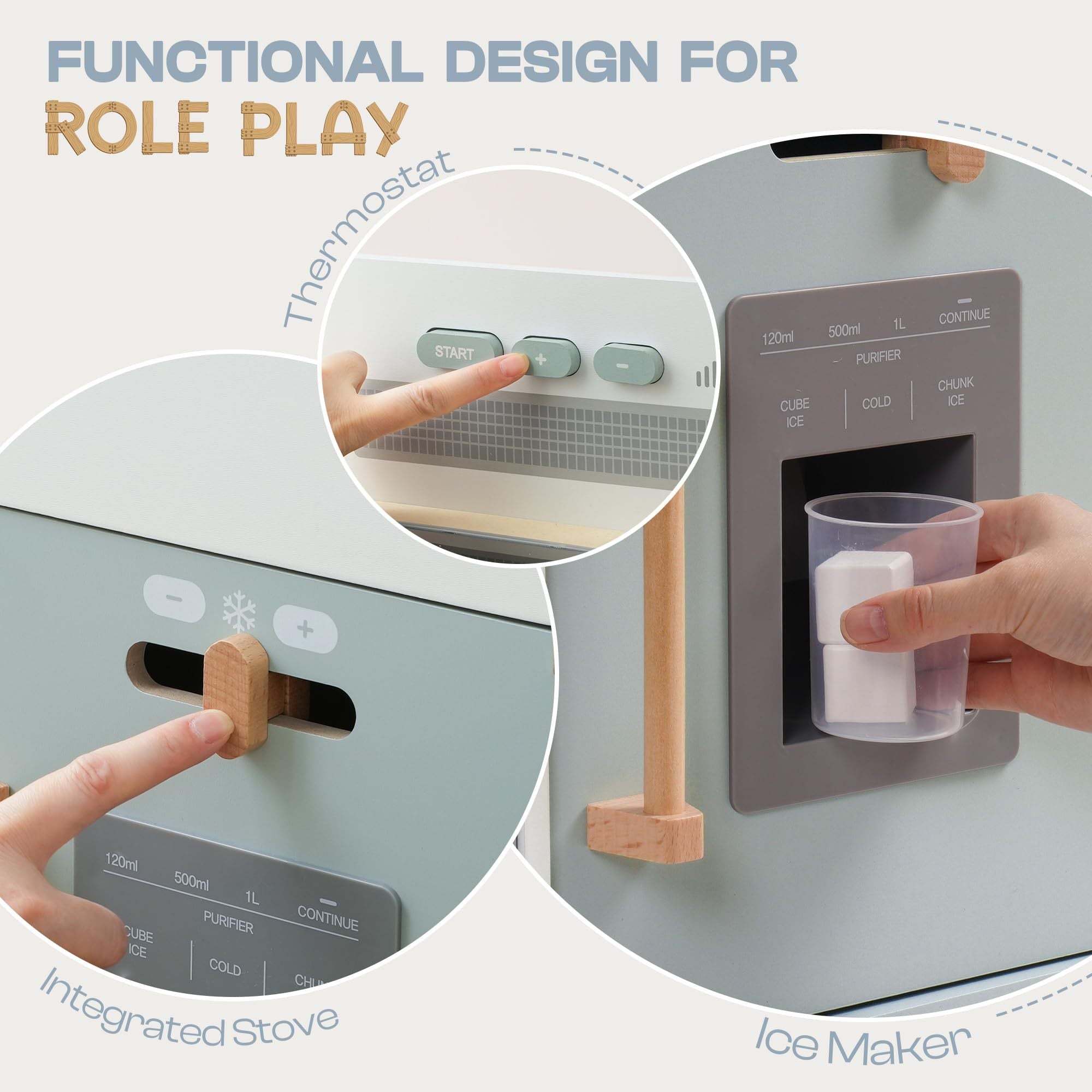 Montessori Wooden Toy Kitchen