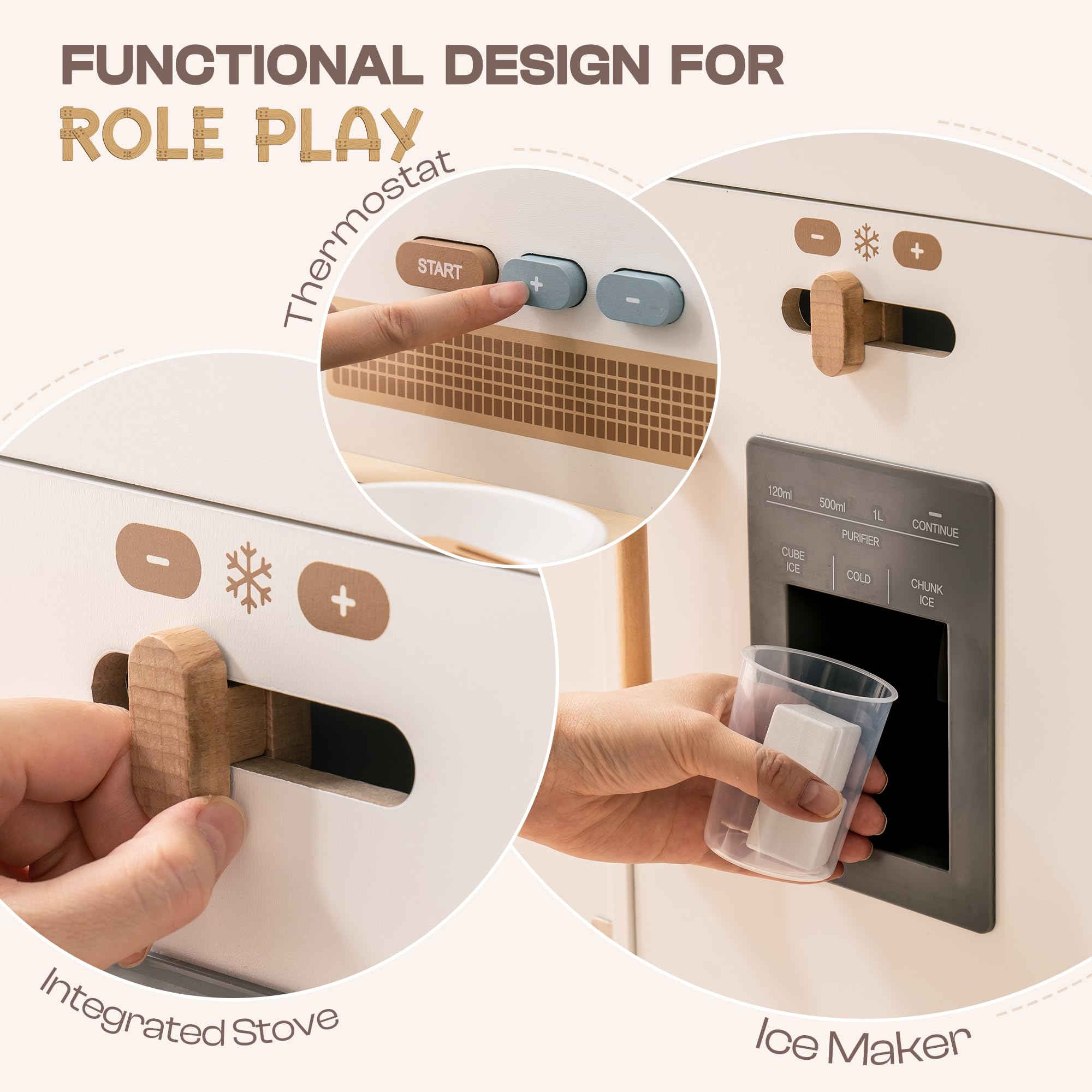 Montessori Wooden Toy Kitchen