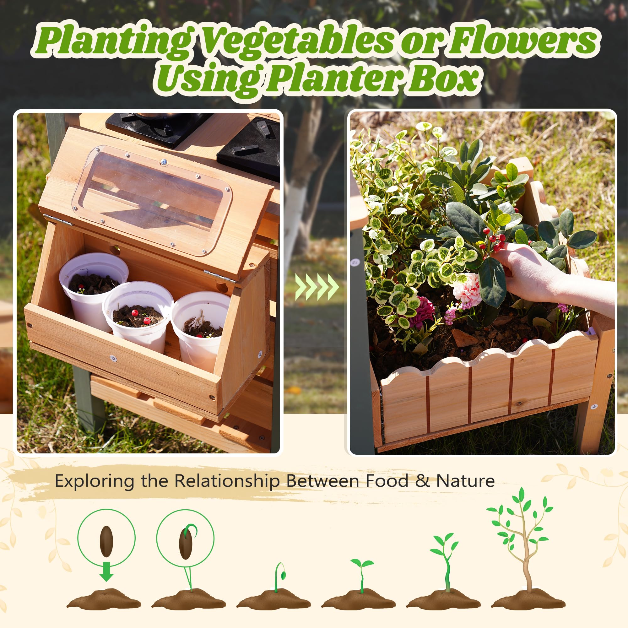 Matschspielküche im Freien