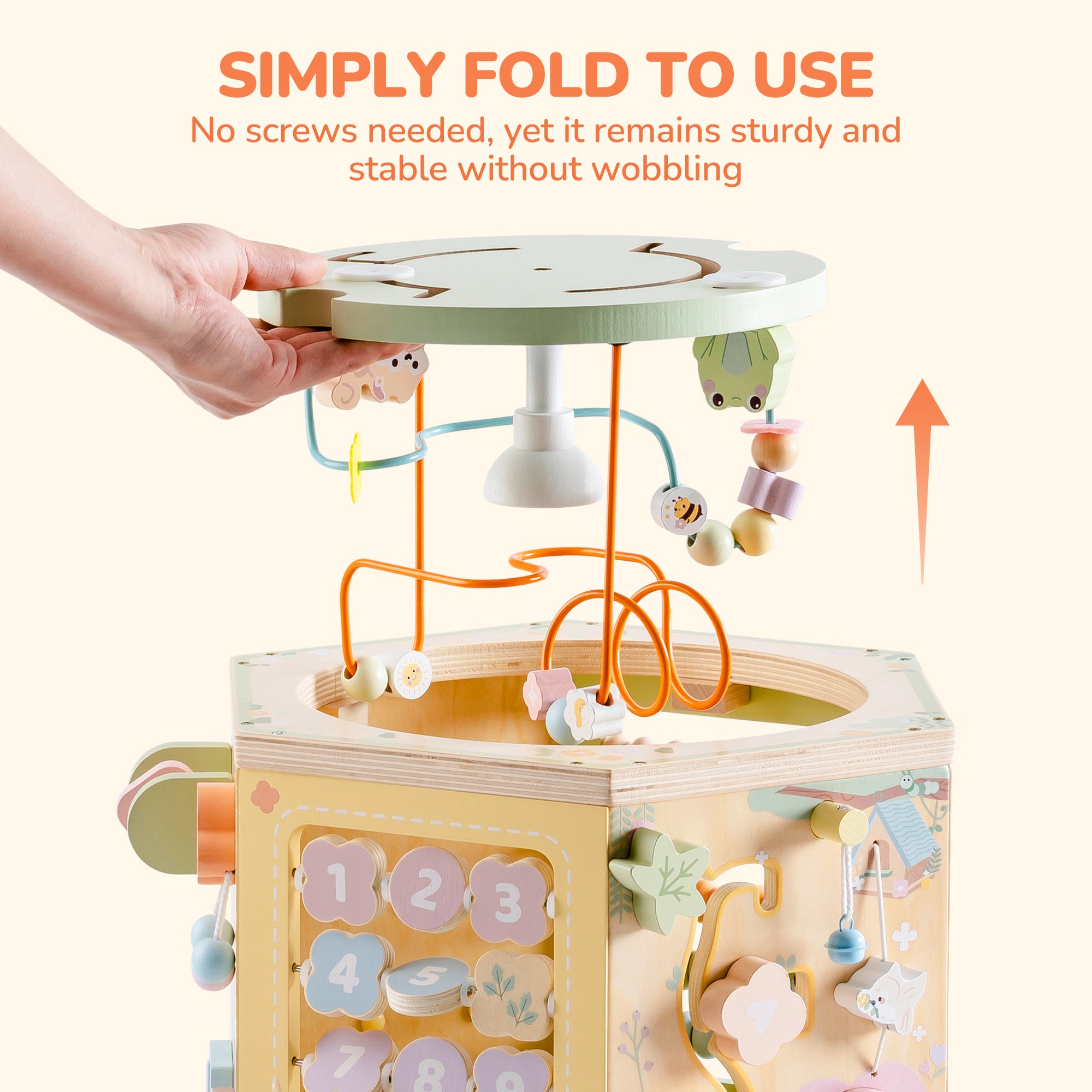 13-in-1 Wooden Activity Cube