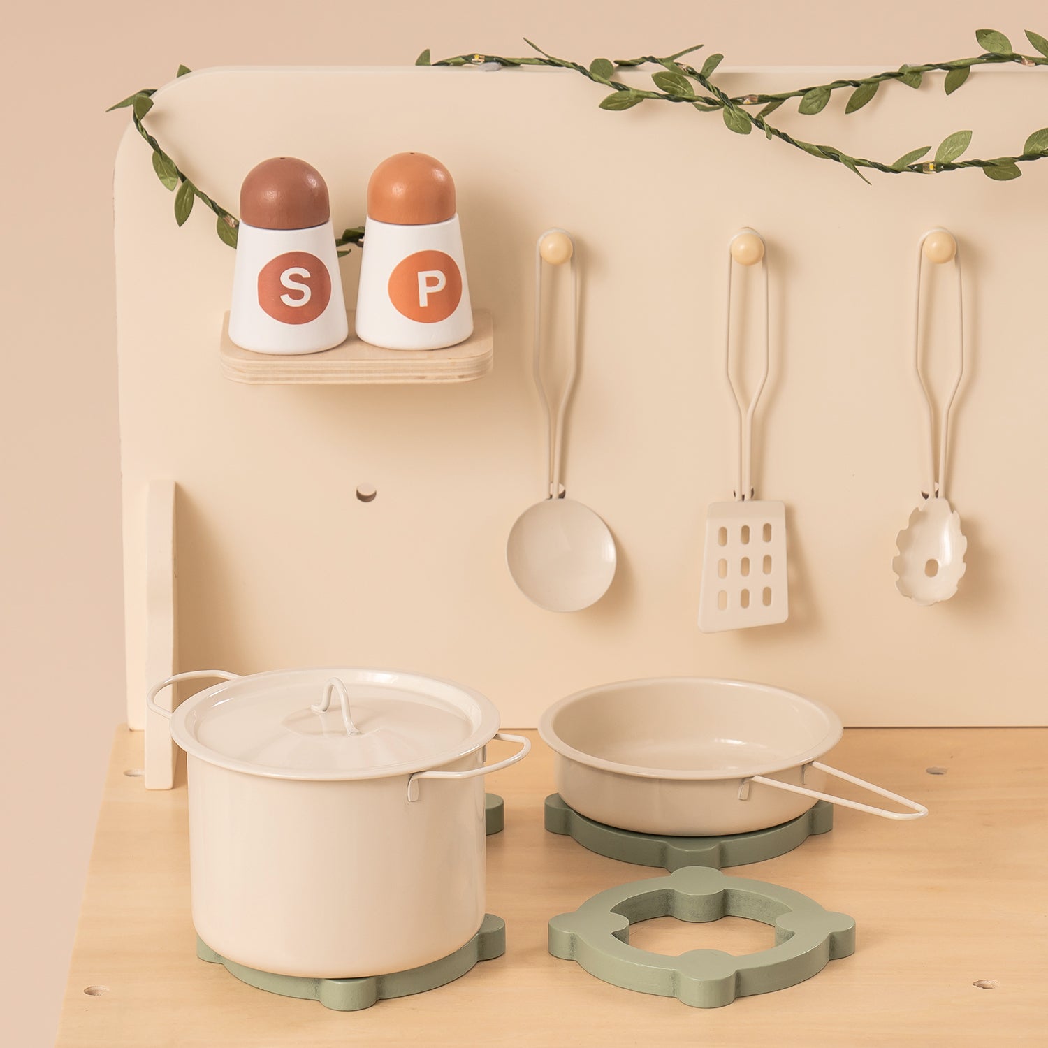 Rustic Wooden Toy Kitchen