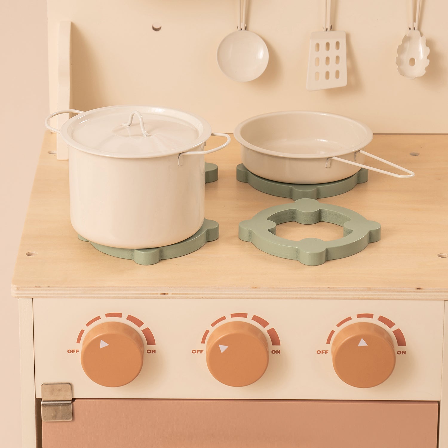Rustic Wooden Toy Kitchen