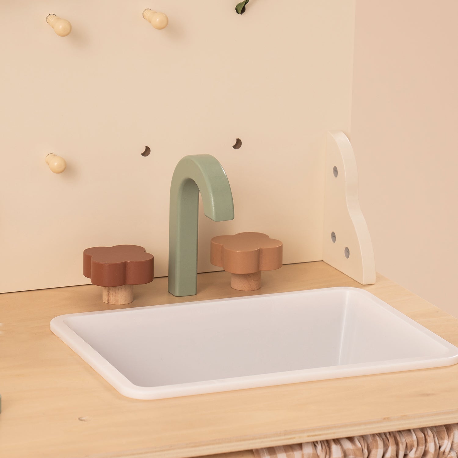 Rustic Wooden Toy Kitchen