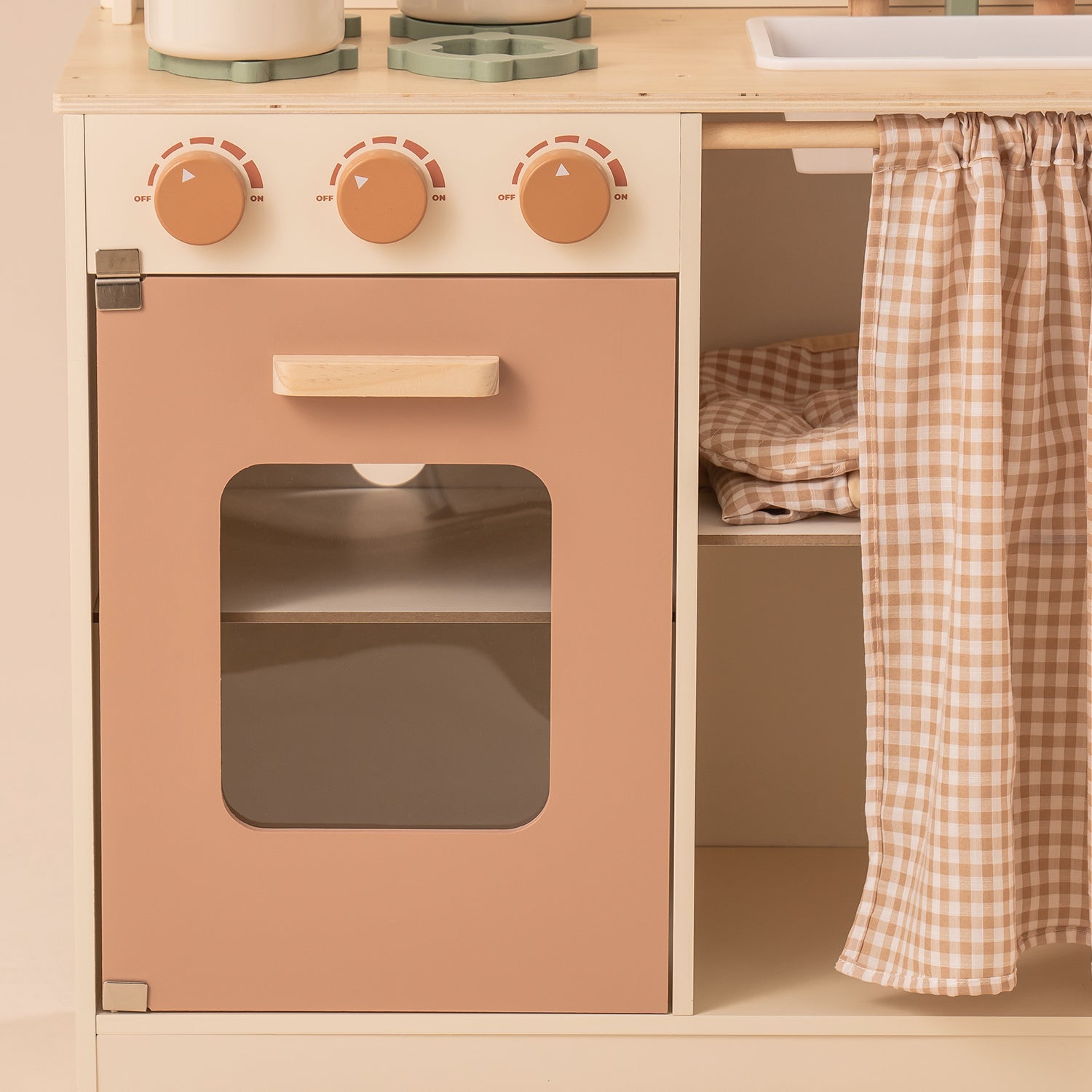 Rustic Wooden Toy Kitchen
