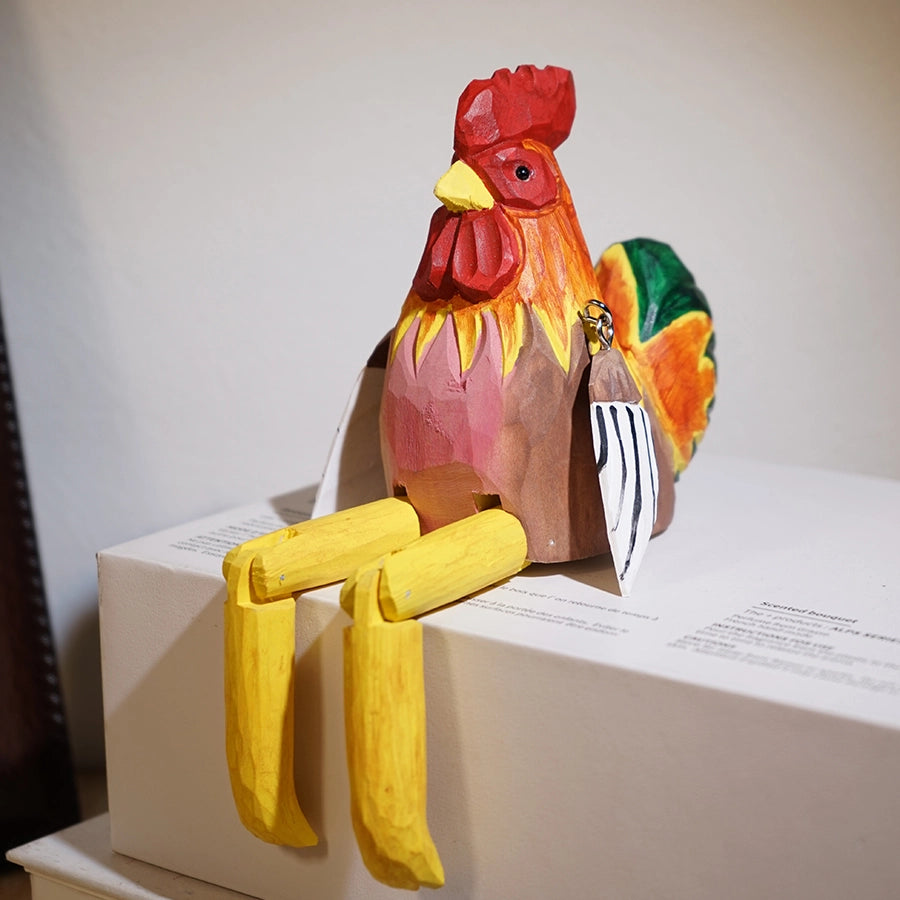 Long Legs Wooden Animal Sculpture