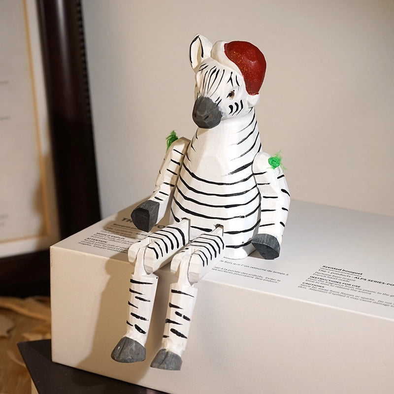 Long Legs Wooden Animal Sculpture