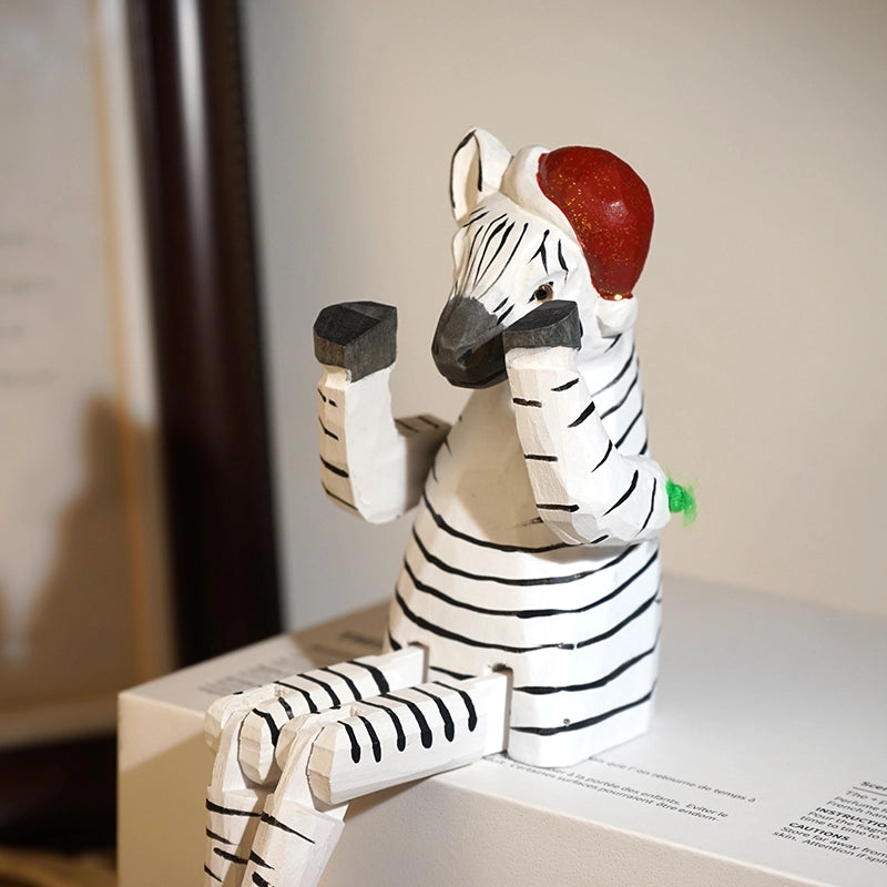 Long Legs Wooden Animal Sculpture
