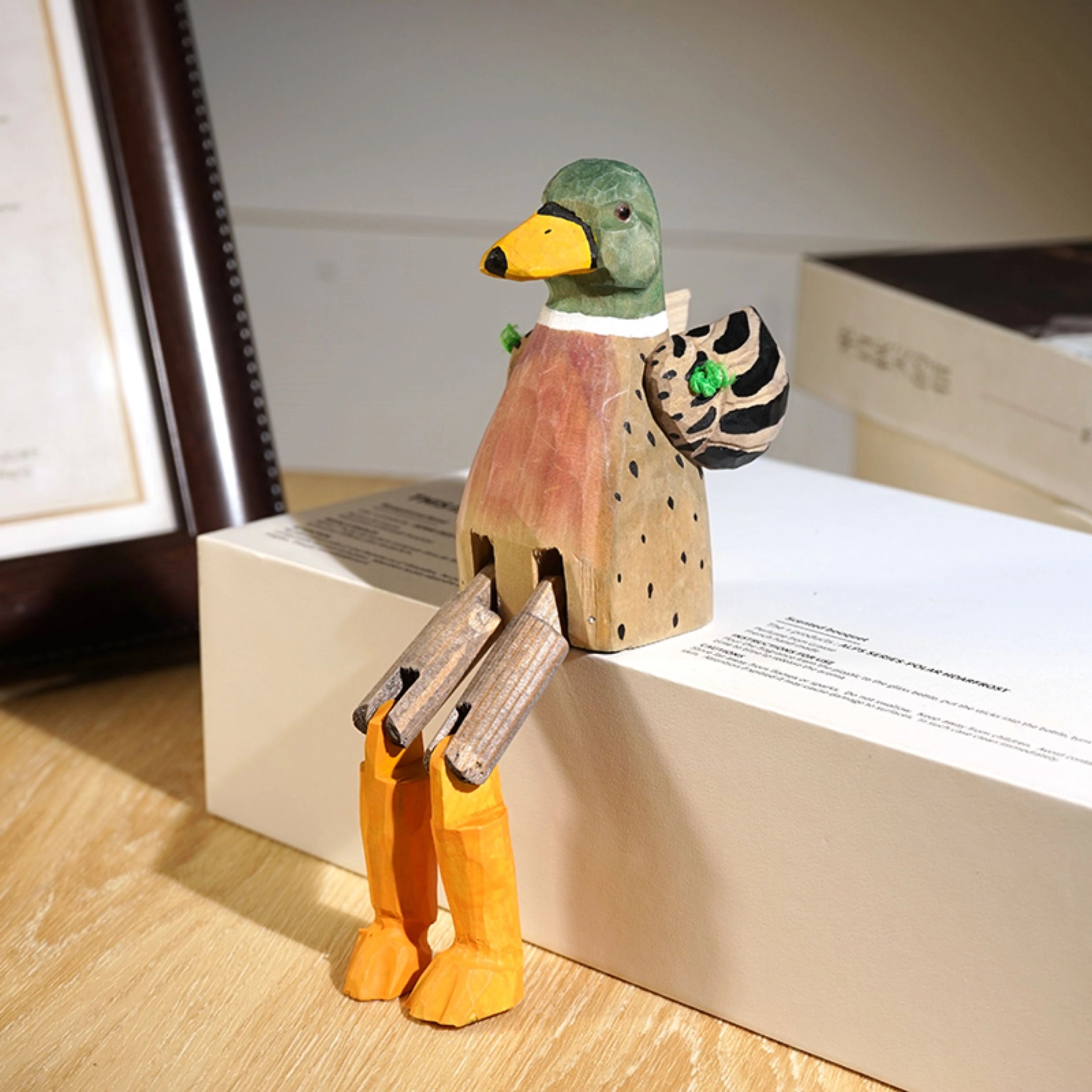 Long Legs Wooden Animal Sculpture