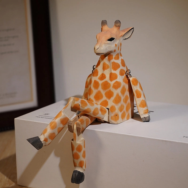 Long Legs Wooden Animal Sculpture