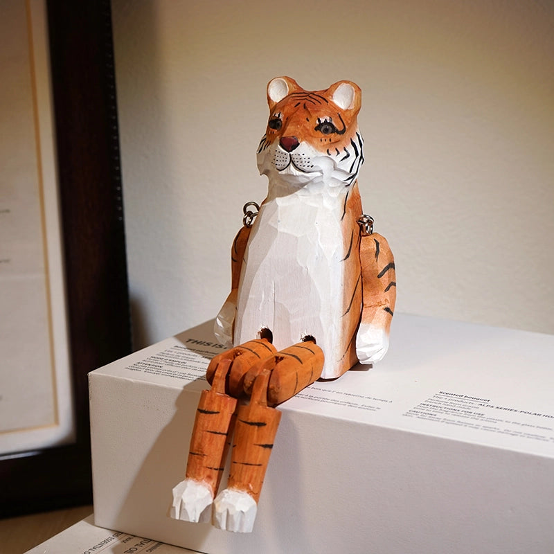 Long Legs Wooden Animal Sculpture
