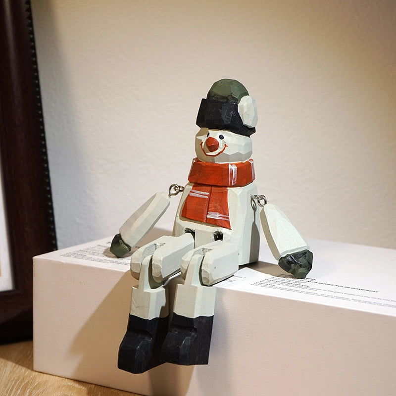 Long Legs Wooden Animal Sculpture