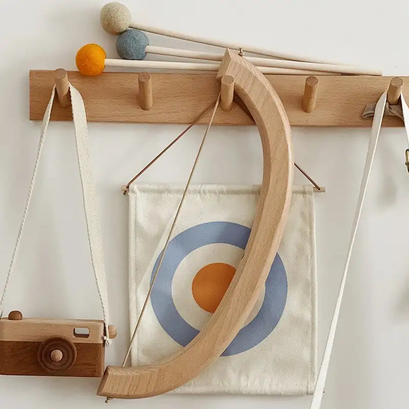 Jeu de tir à l'arc en bois pour tout-petits