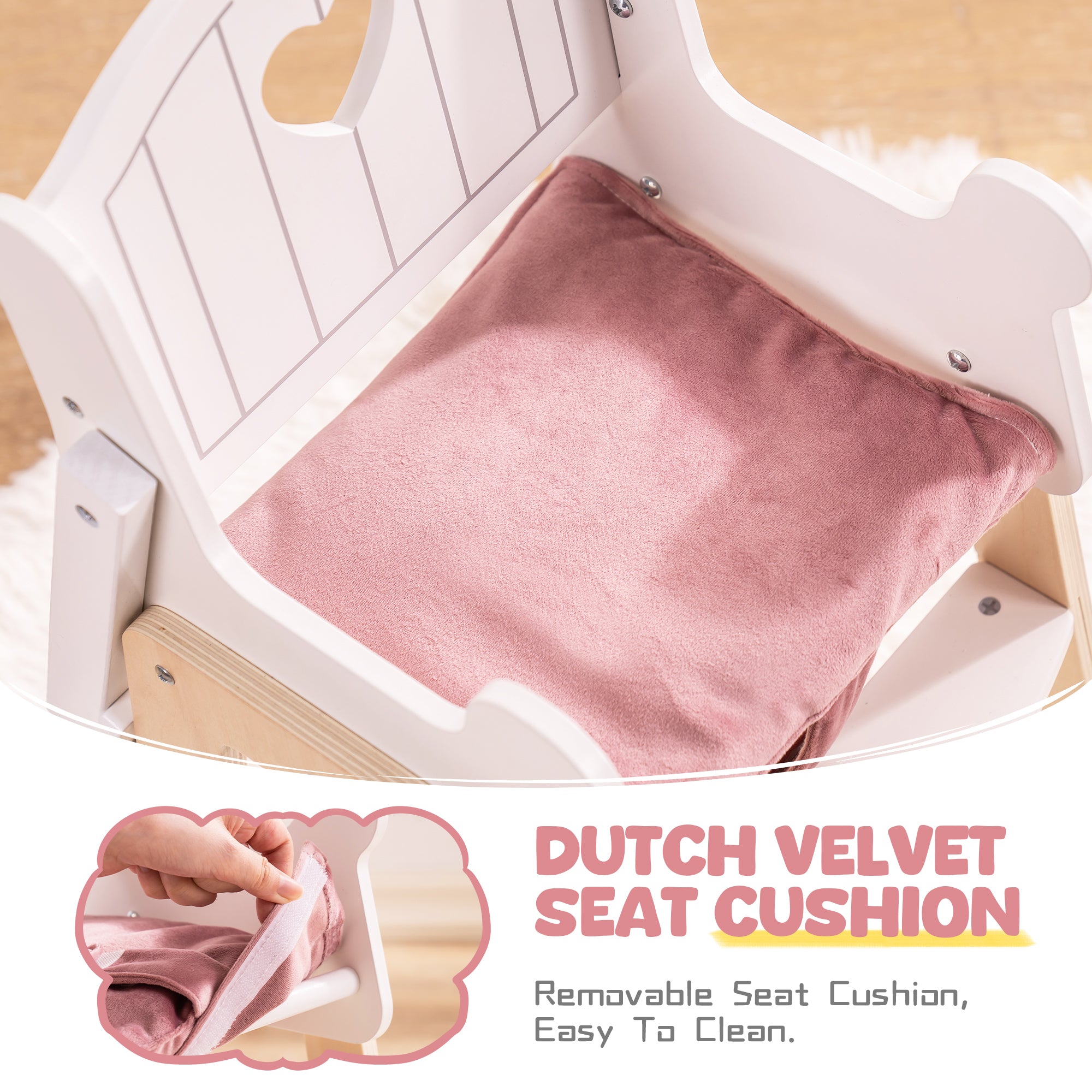 Wooden High Chair Toy - Lunamoa