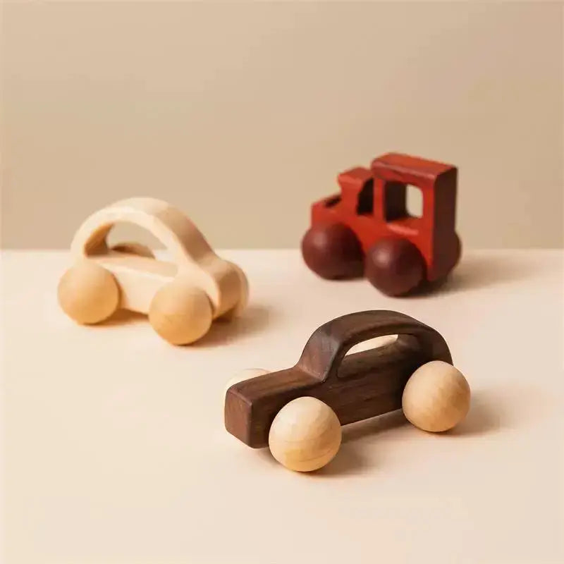 Wooden Truck Toys for Toddlers - Lunamoa