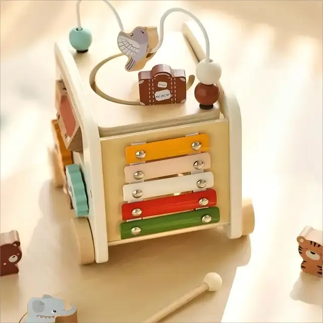 Wooden Cars Set for Toddlers - Lunamoa