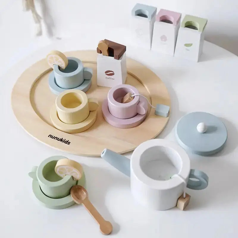 Wooden Dessert & Afternoon Tea Toy Set - Lunamoa