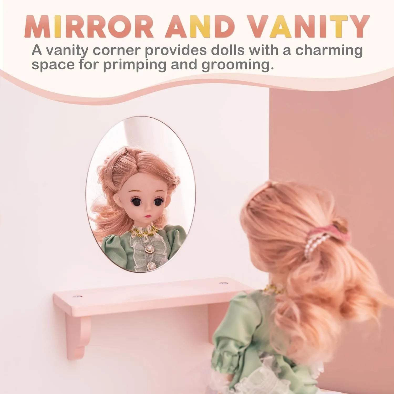Wooden Doll Wardrobe