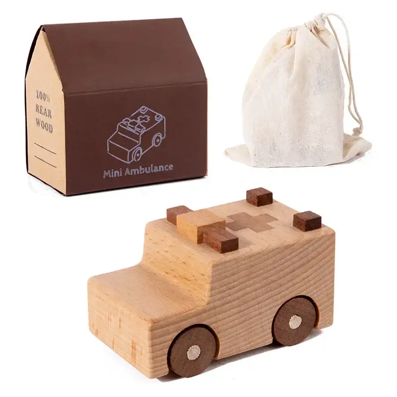 Wooden Construction Vehicle Toy for Kids - Lunamoa