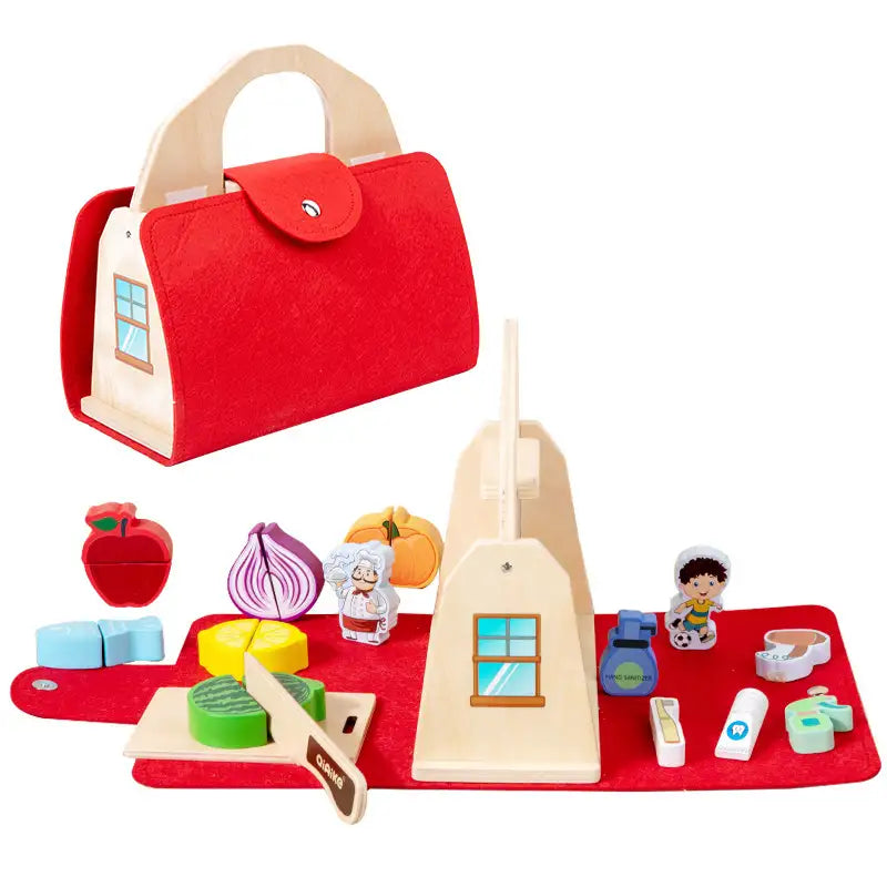 Wooden Ice Cream Tea Party Set for Kids