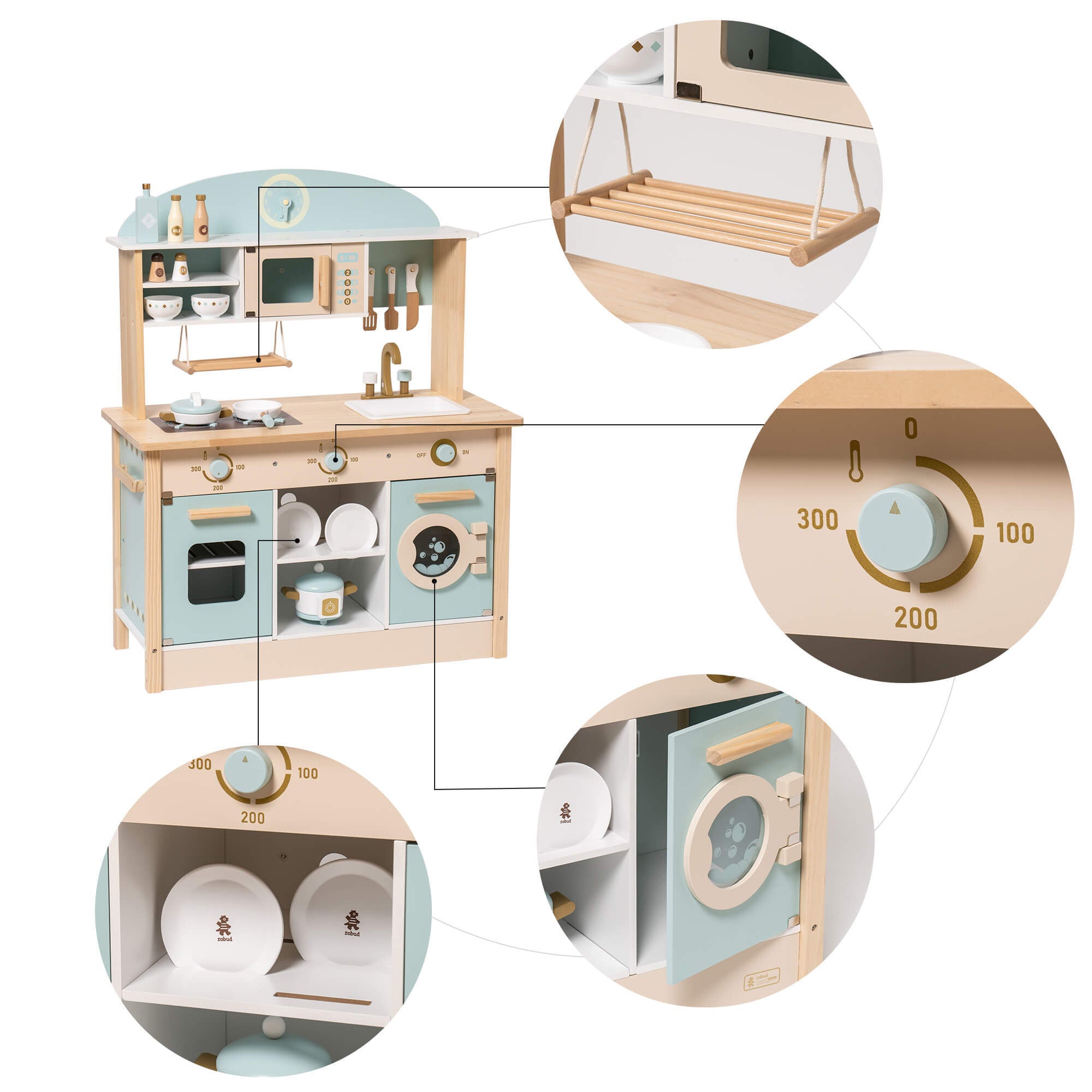 Ensemble de cuisine en bois