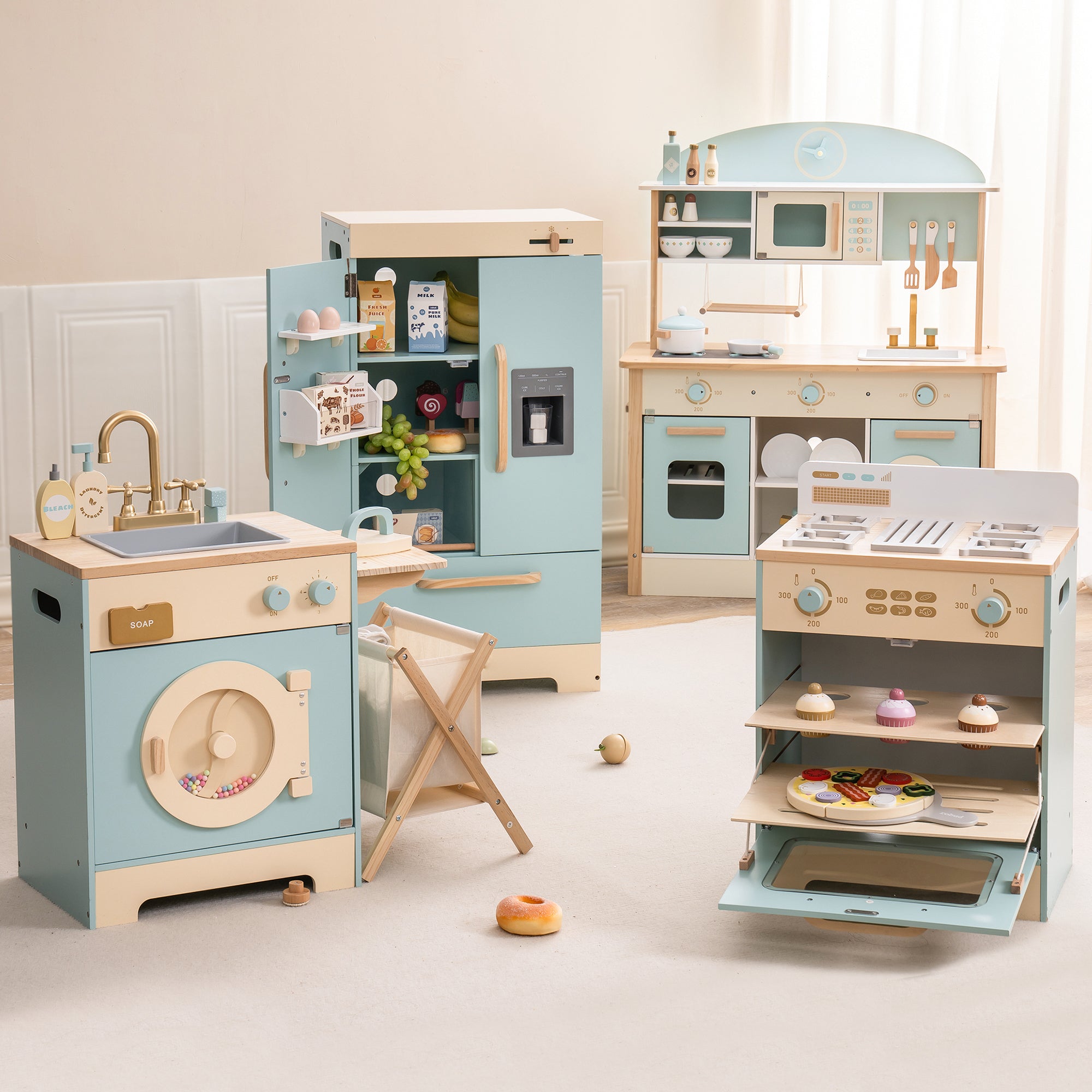 Ensemble de cuisine en bois