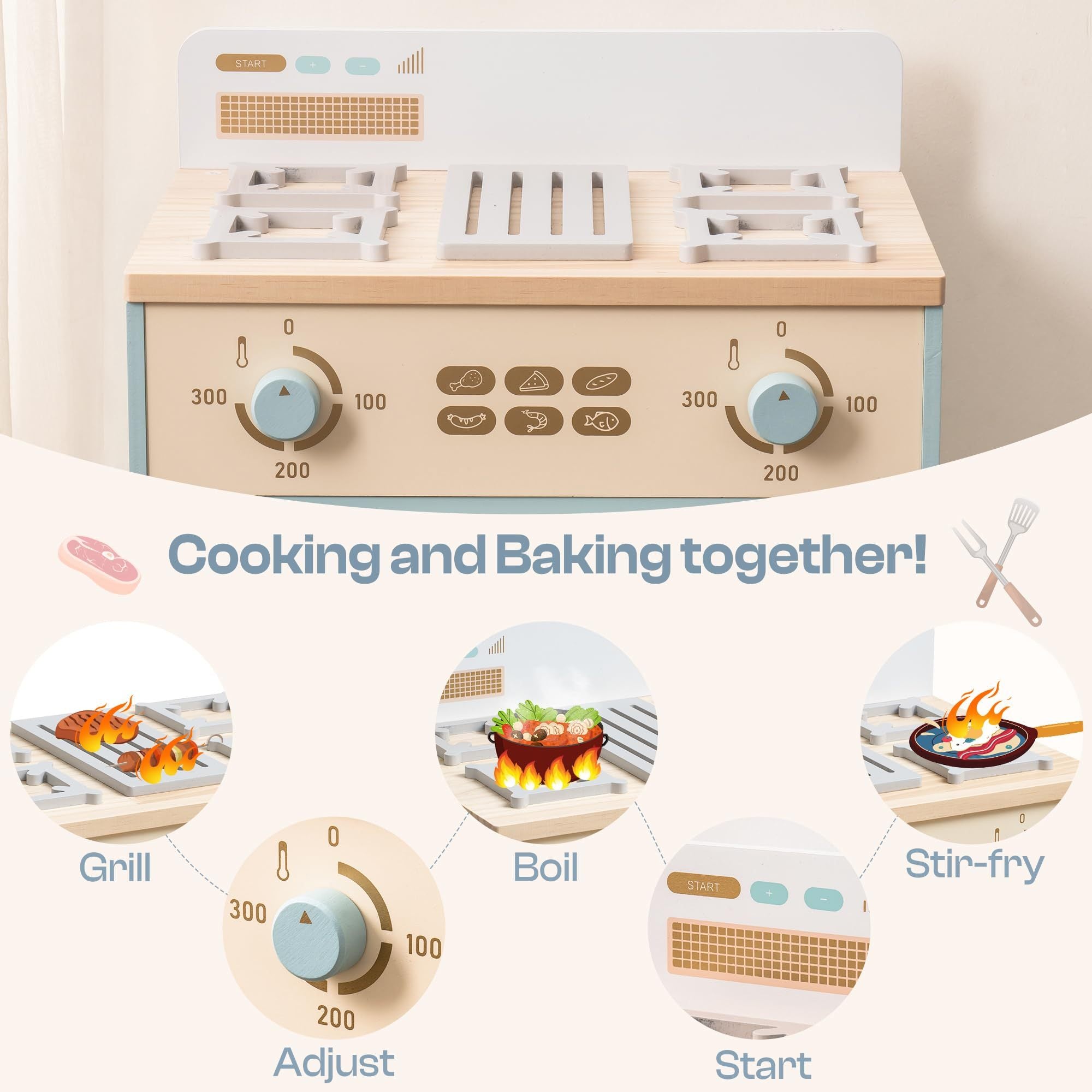 Ensemble de cuisine en bois