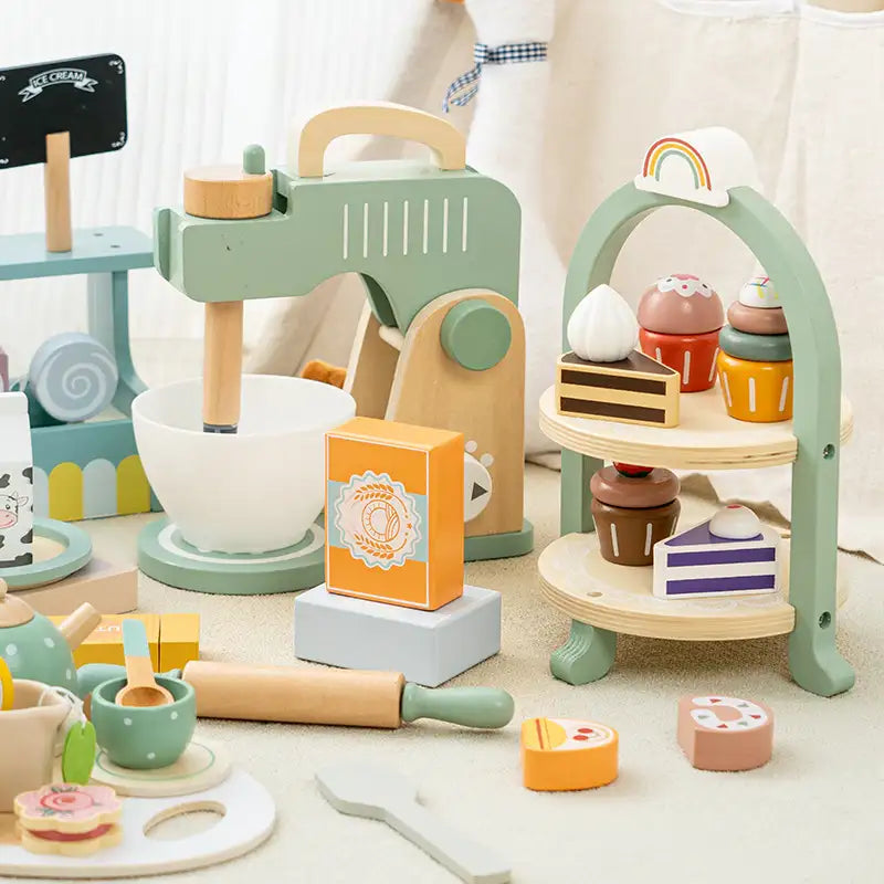 Jouets de cuisine en bois