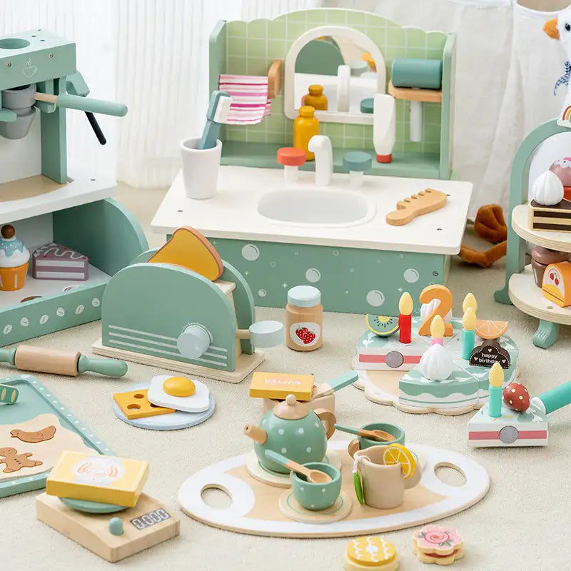Jouets de cuisine en bois
