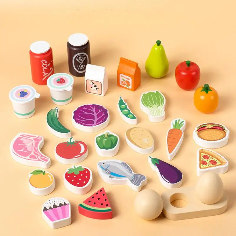Learn & Play Wooden Kitchen Toy
